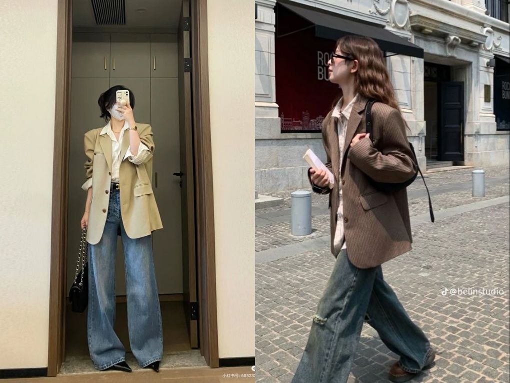 Thời trang nhập học cá tính với blazer