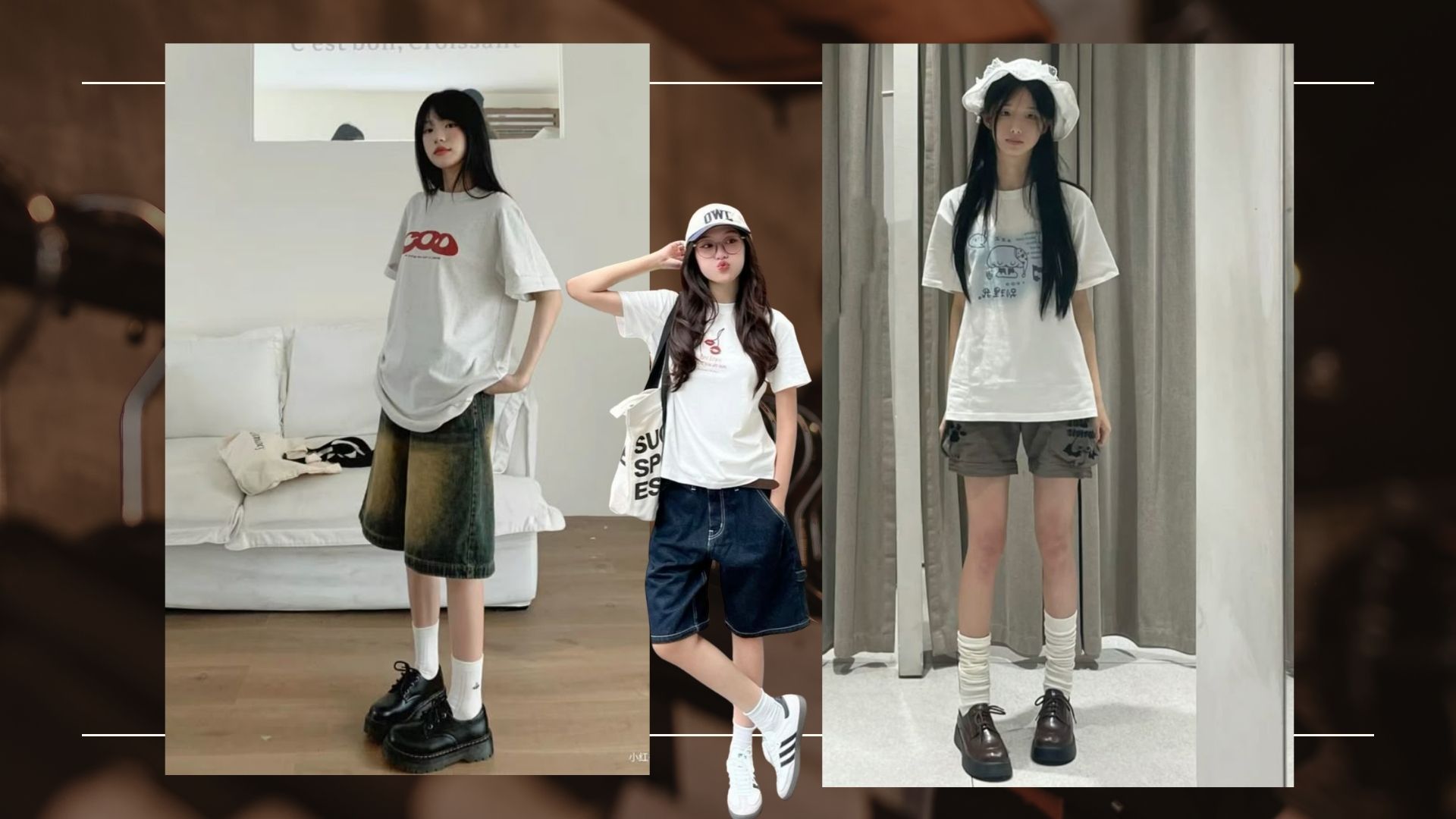 Áo thun oversize + quần short