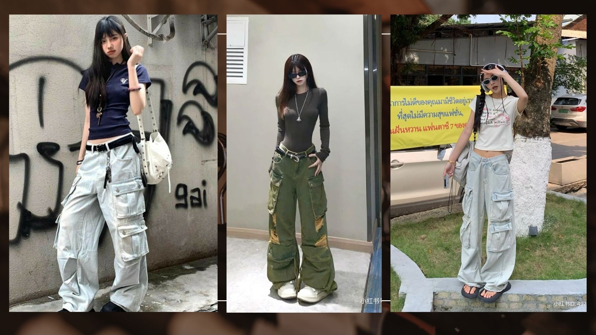 Quần túi hộp + Phụ kiện streetwear