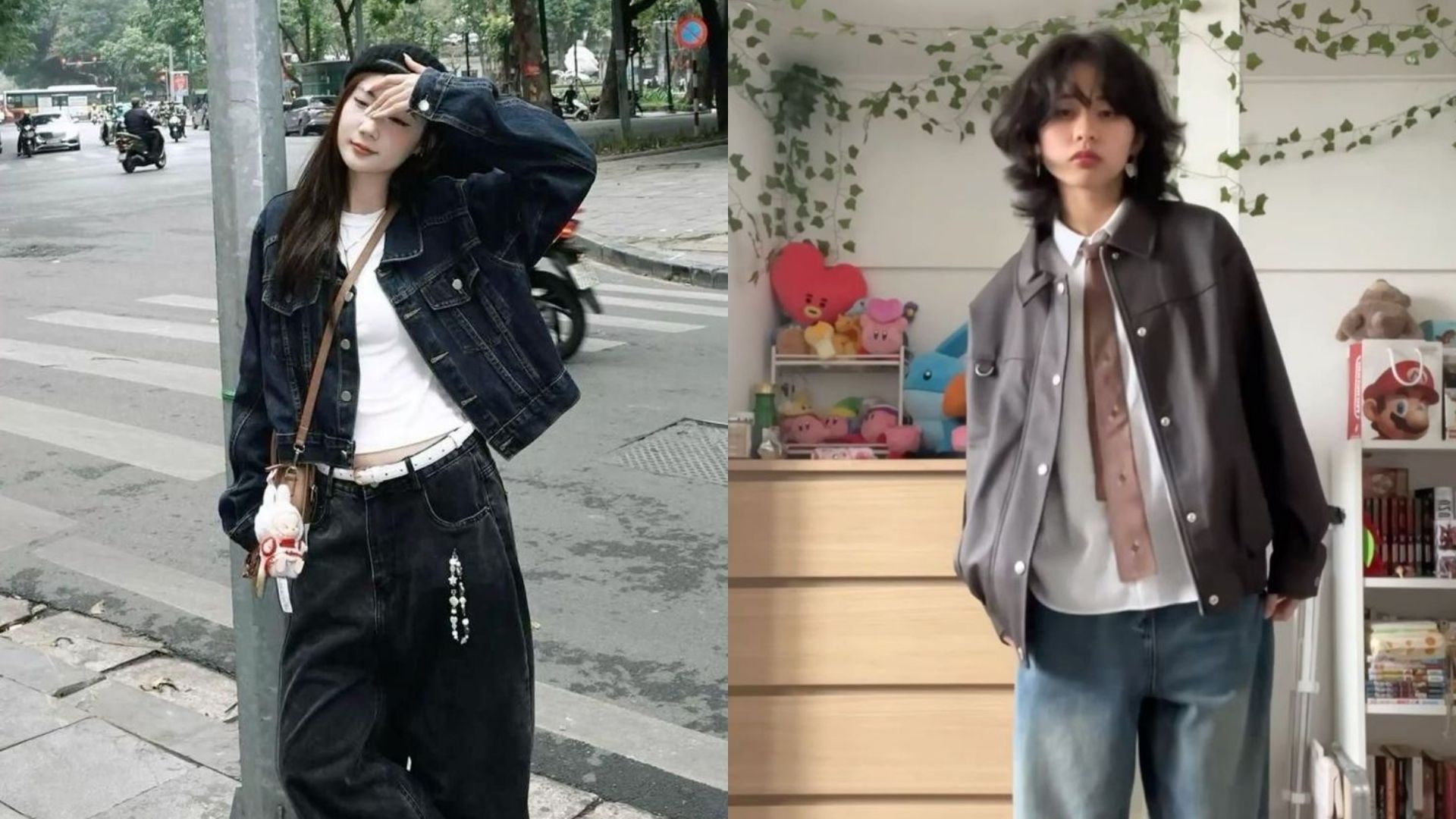 Phối layer thông minh với áo khoác ngắn hoặc blazer lửng
