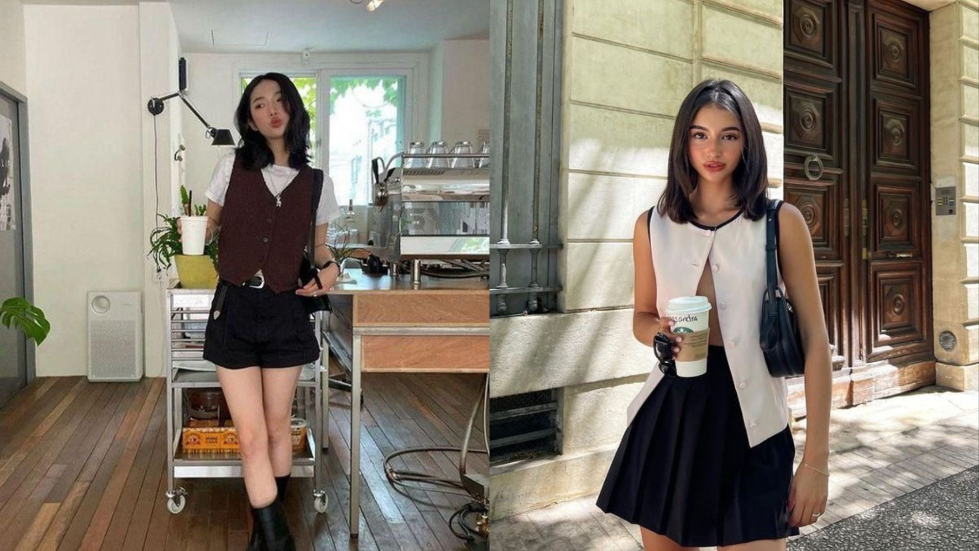 phối cùng chân váy ngắn