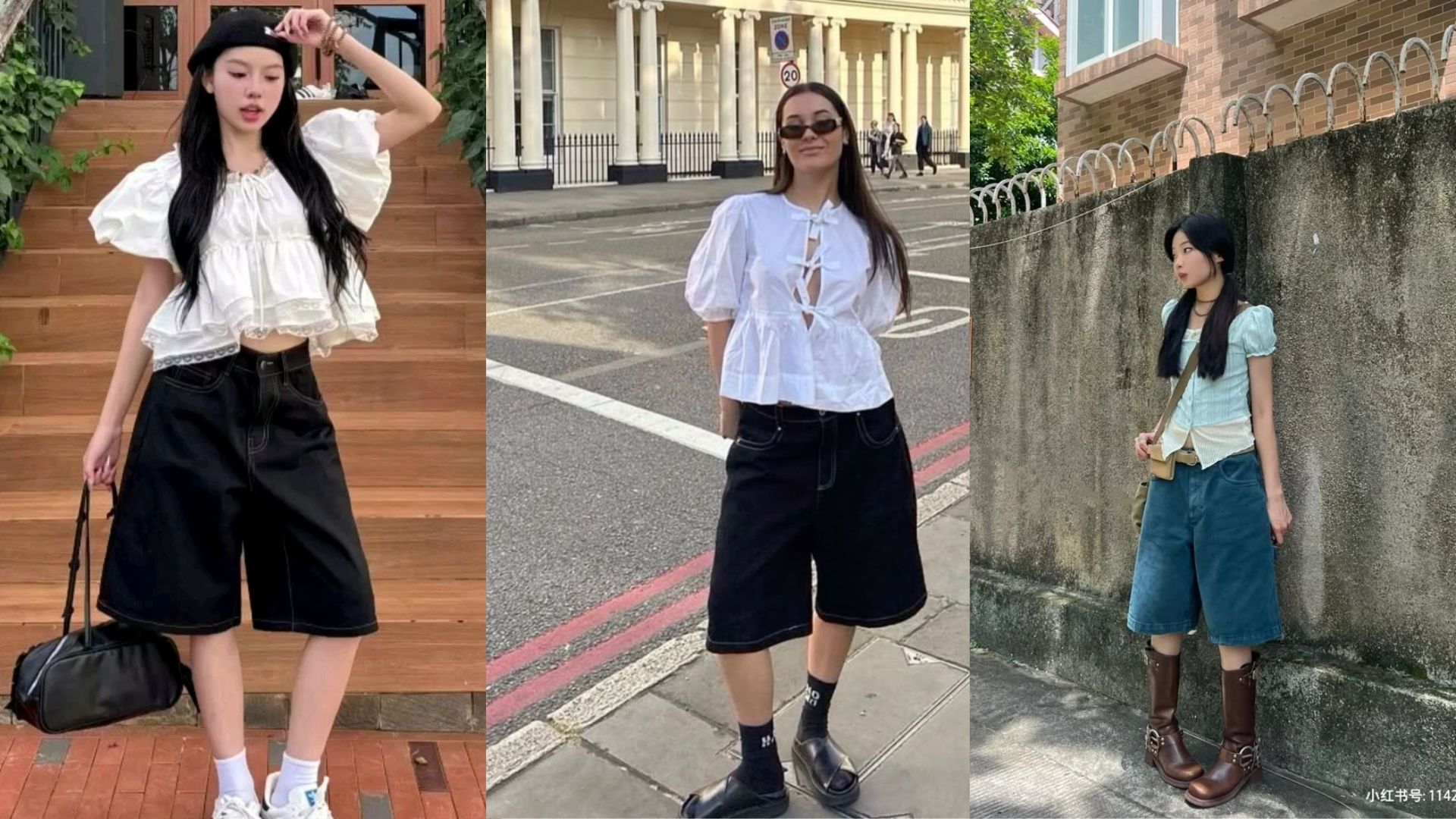 Nữ tính với áo blouse tay phồng và giày búp bê