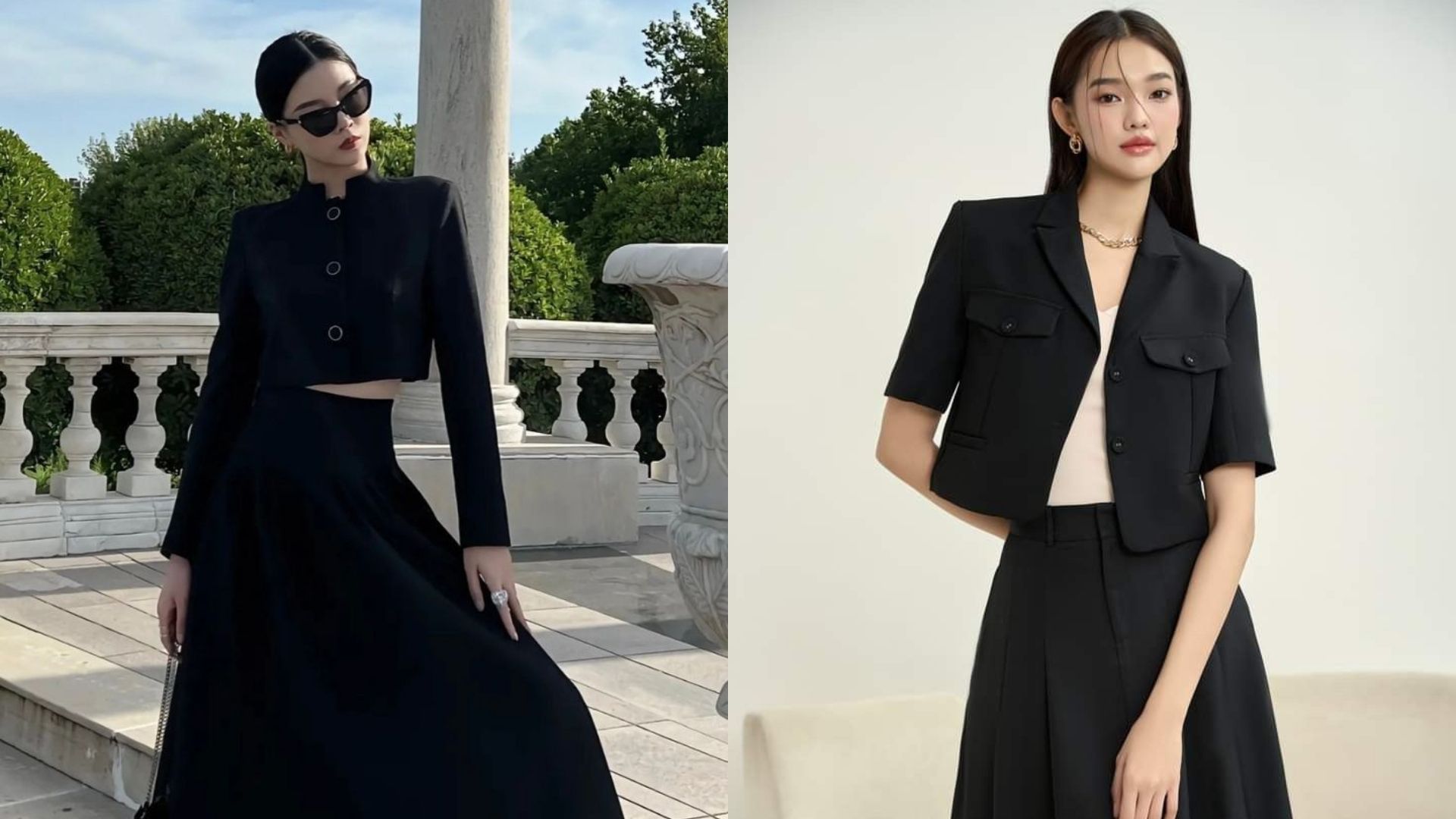 Mix với váy liền – nữ tính mà vẫn cá tính