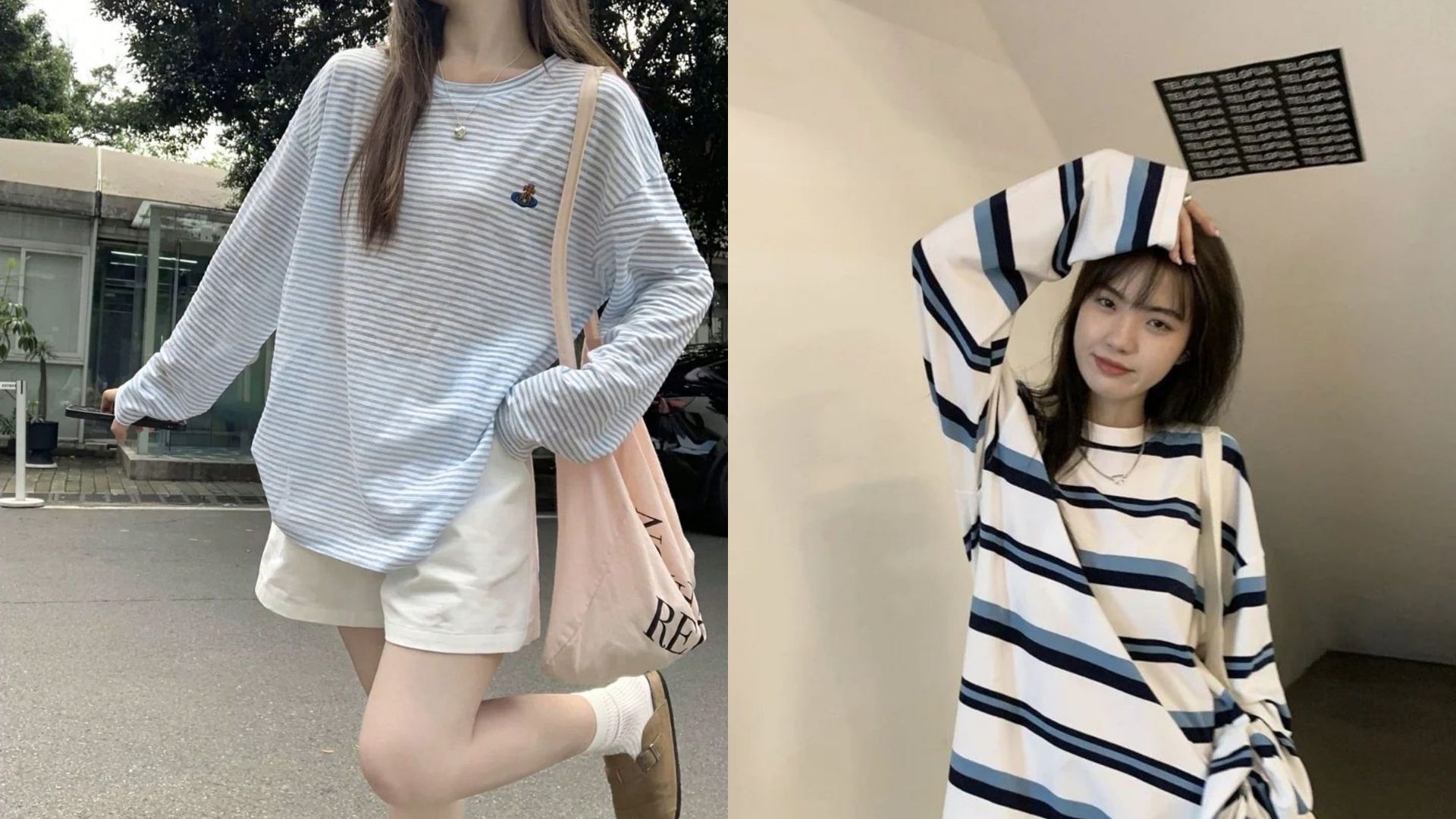 Áo thun tay dài oversize