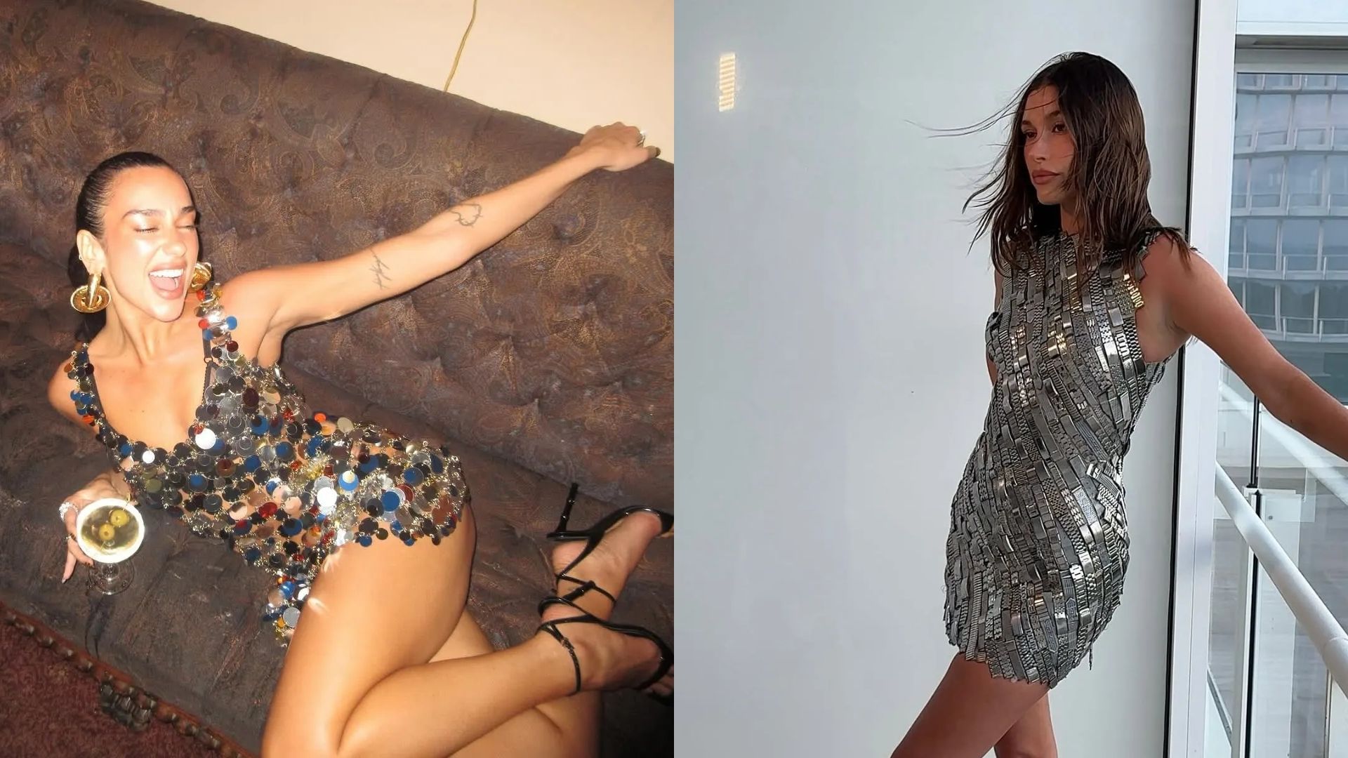 Dua Lipa & Hailey Bieber – Hai sắc thái: Retro và tối giản