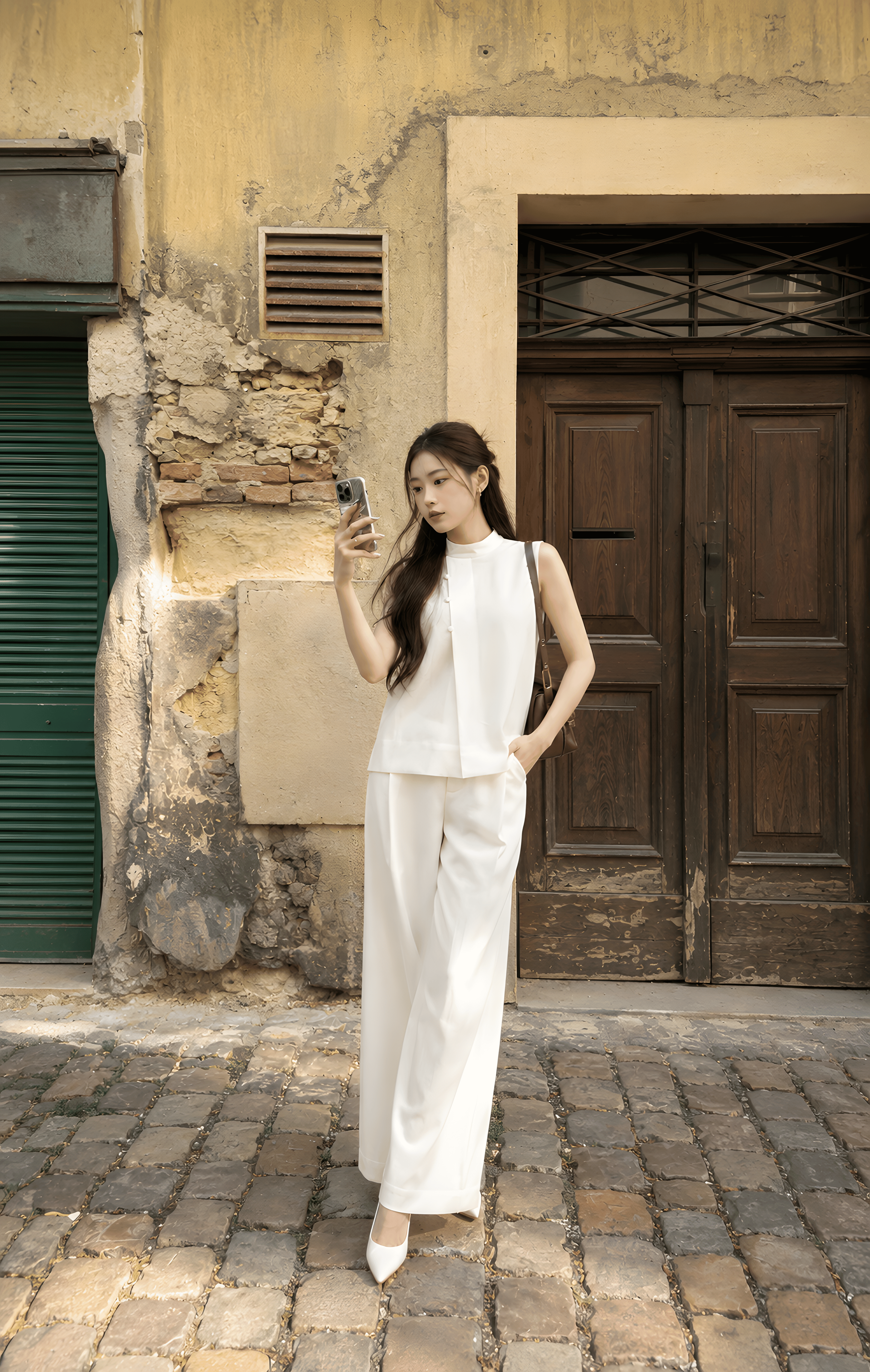  Không gian ngoài trời với set trắng MGRACE thanh lịch