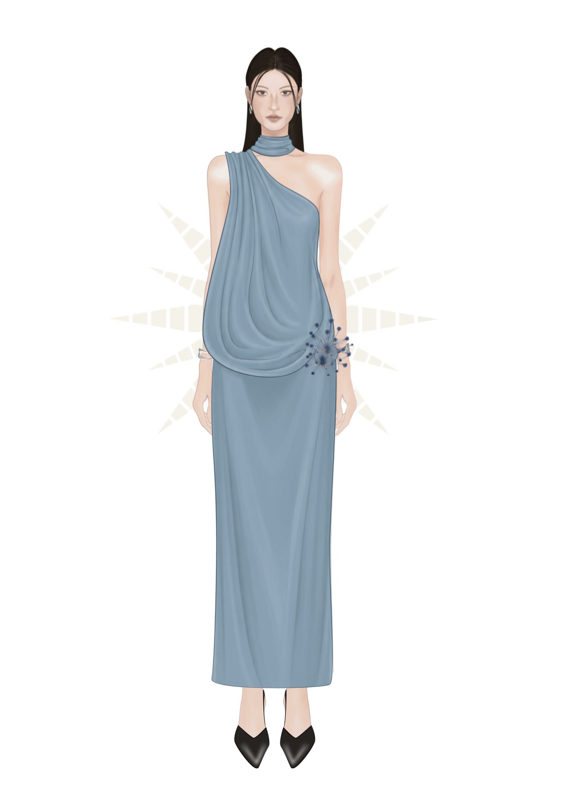 dam-da-hoi-lech-vai-mgrace-xanh-ghi-dap-drape