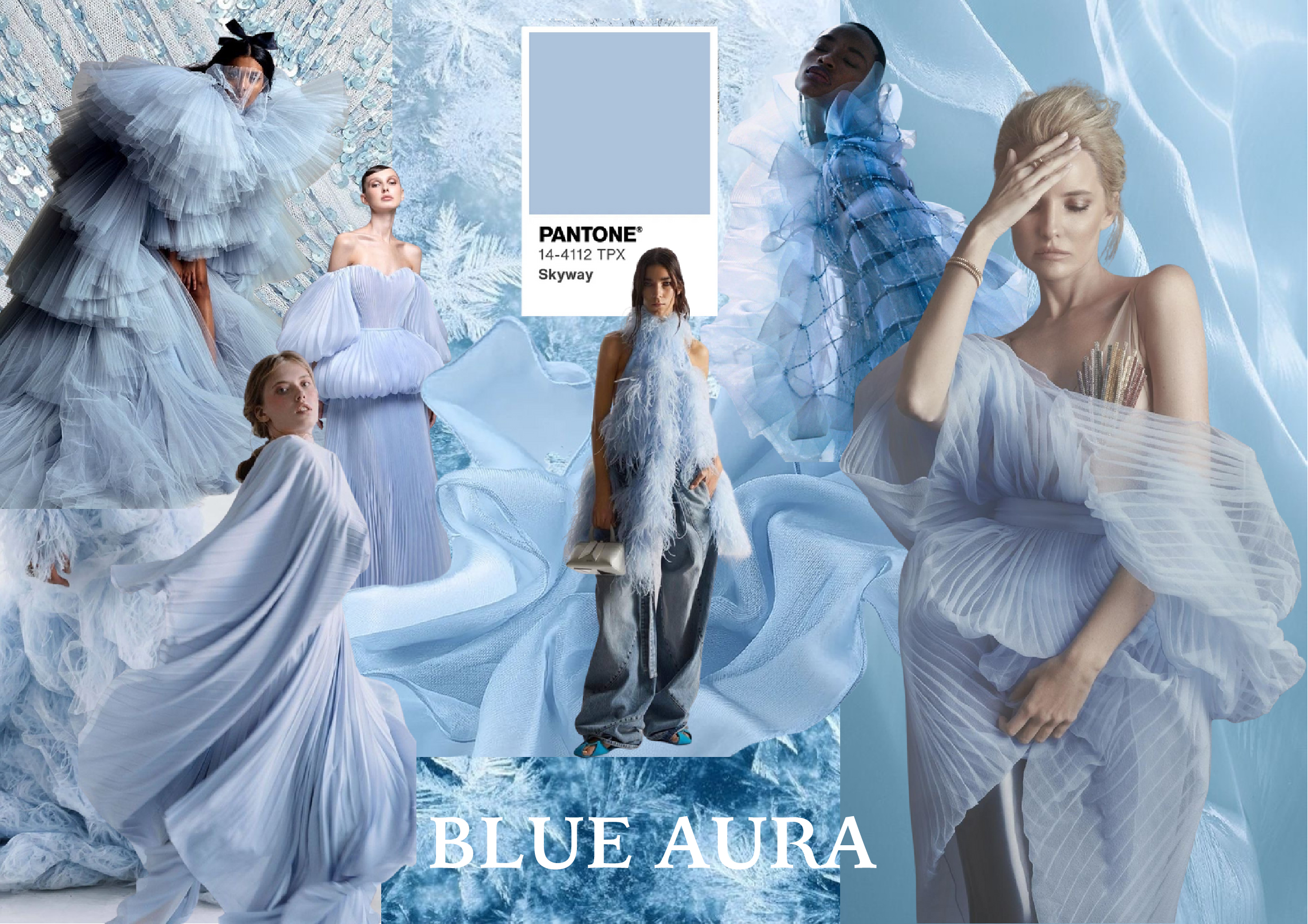 Thời trang thiết kế Việt Nam tinh tế với gam màu Blue Aura từ thương hiệu MGRACE
