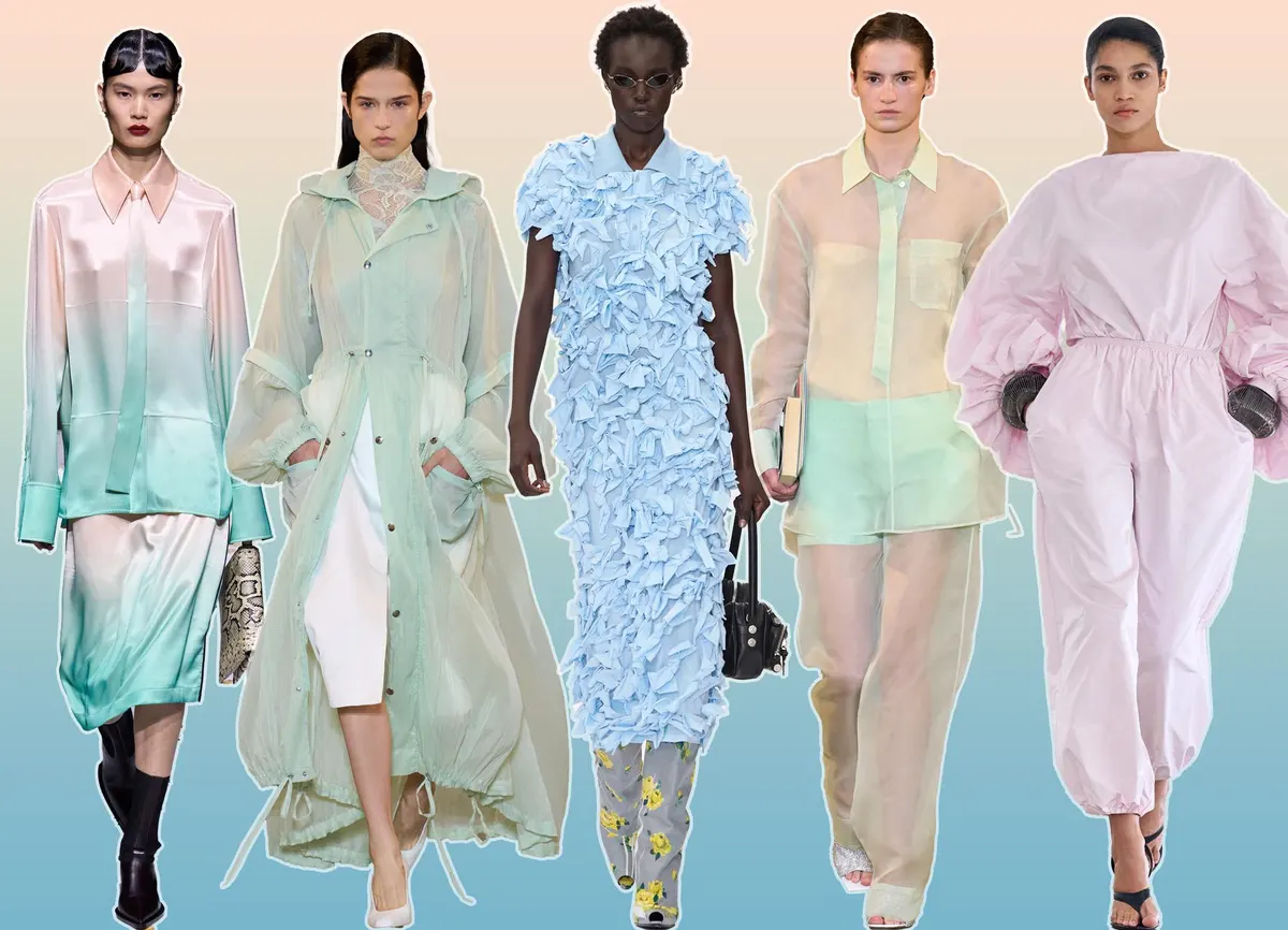 Các thiết kế thời trang pastel ngọt ngào với kỹ thuật đính kết, xếp lớp và chất liệu xuyên thấu trong bộ sưu tập thời trang mới nhất từ MGRACE Việt Nam.